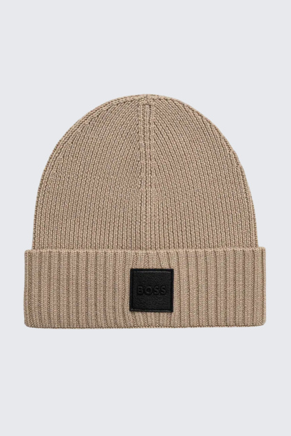 Pánská čepice BOSS Black Flavio 50522426 béžová