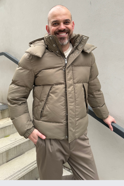 Pánská bunda BOSS Black H-Corbinian5 50548727 béžová