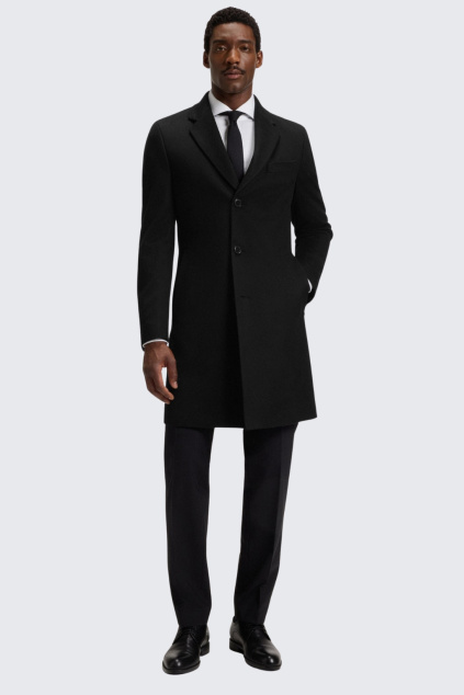 Pánský kabát BOSS Black H-Hyde-254_Lux 50551189 černý