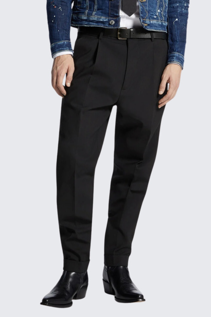 Pánské kalhoty DSQUARED2 S74KB1055 černé