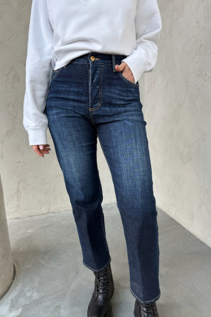 Dámské džíny DSQUARED2 BOSTON S75LB1086 tmavě modré