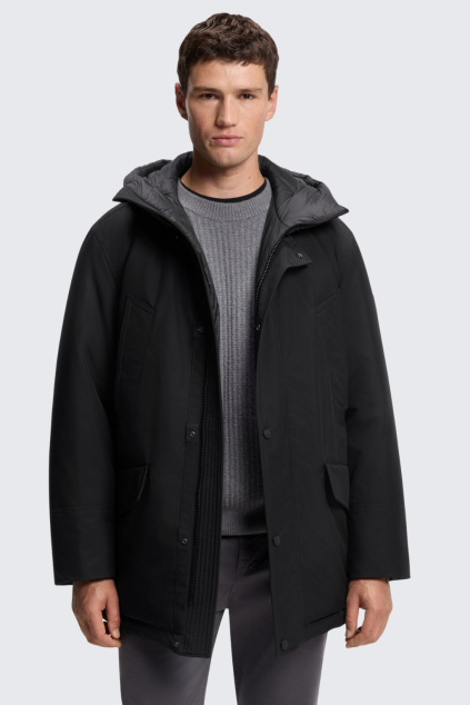 Pánská zimní bunda BOSS Orange Osiass1 50547078 černá