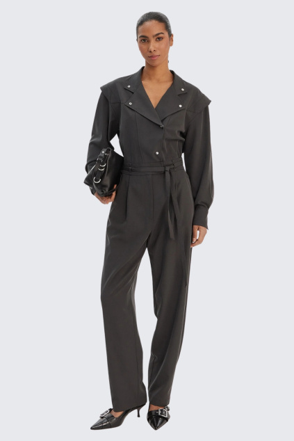 Dámský overal BOSS Orange D_Darima 50552355 šedý