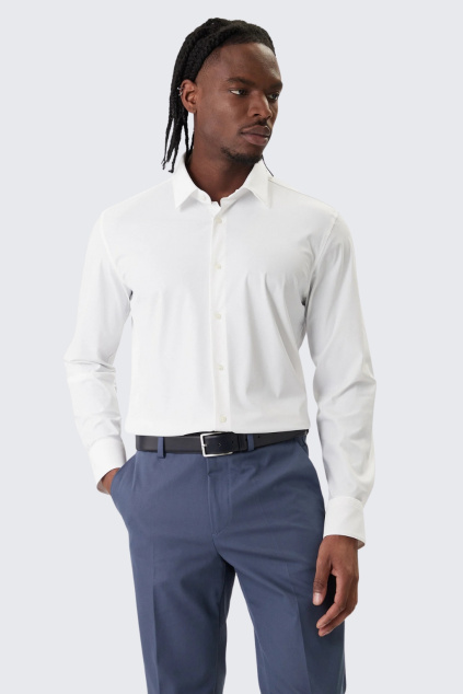 Pánská košile BOSS Black P-HANK-S-K-261 70 50555747 bílá