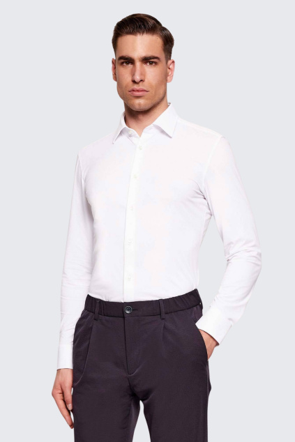 Pánská košile BOSS Black P-HANK-K-261 70 50555771 bílá