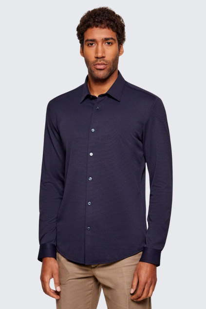 Pánská košile BOSS Black P-ROAN-K-F-261 50556948 modrá