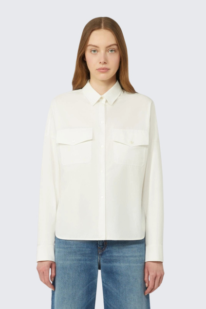 Dámská košile MaxMara WKDPESI 2615111041650 bílá