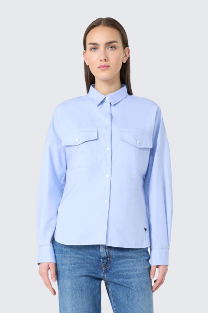 Dámská košile MaxMara WKDPESI 2615111041650 světle modrá