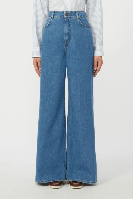 Dámské džíny MaxMara WKDVEGA 2615181041650 světle modré