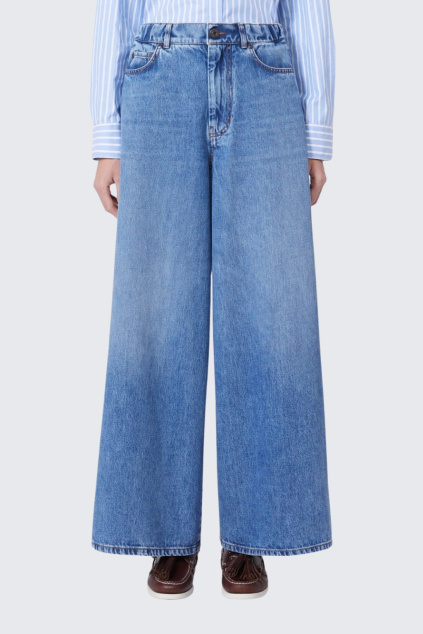 Dámské džíny MaxMara WKDABETE 2615181101650 modré