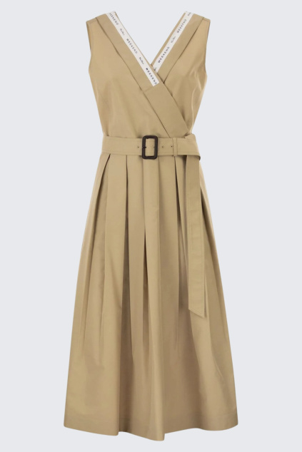 Dámské šaty MaxMara WKDCONO 2615221021650 béžové