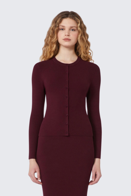 Dámský svetr MaxMara WKDESULE 2615341031650 vínový