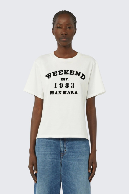 Dámské tričko MaxMara WKDTENUE 2615971051650 bílé