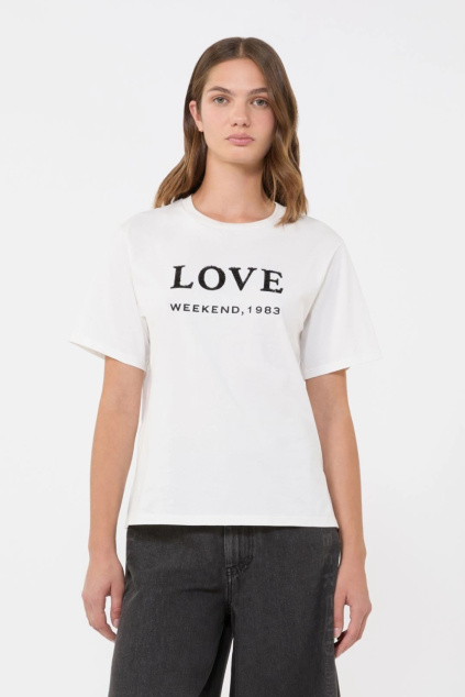 Dámské tričko MaxMara WKDAGILE 2615971061650 bílé