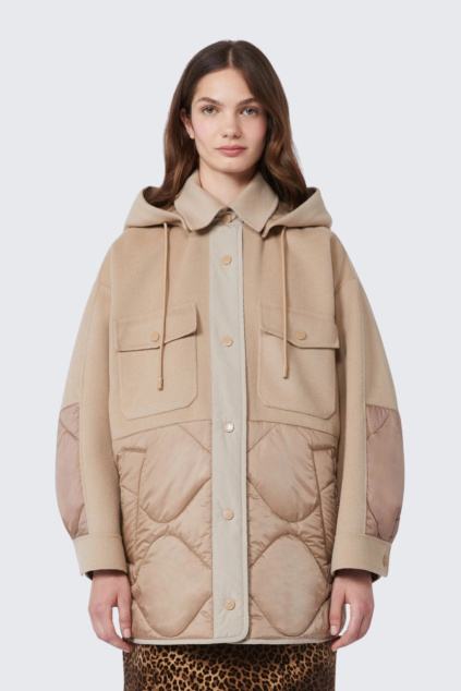 Dámská bunda MaxMara WKDOSSOLA 2615481011650 béžová