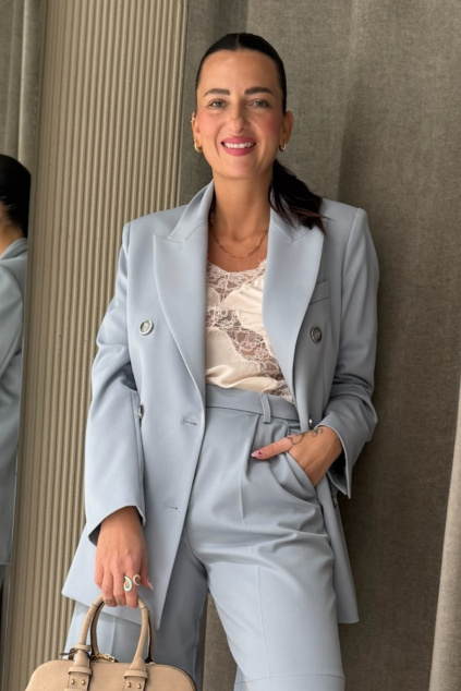 Dámské sako PINKO GUINEANA 106491A32GE87 světle modré