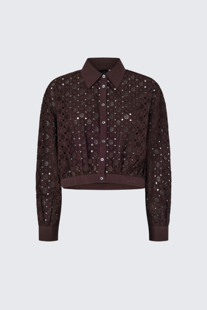 Dámská košile PINKO CHARITA 106277A35PM28 hnědá