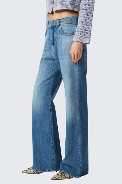 Dámské džíny PINKO WANDA WIDE LEG 101733A323PJO modré