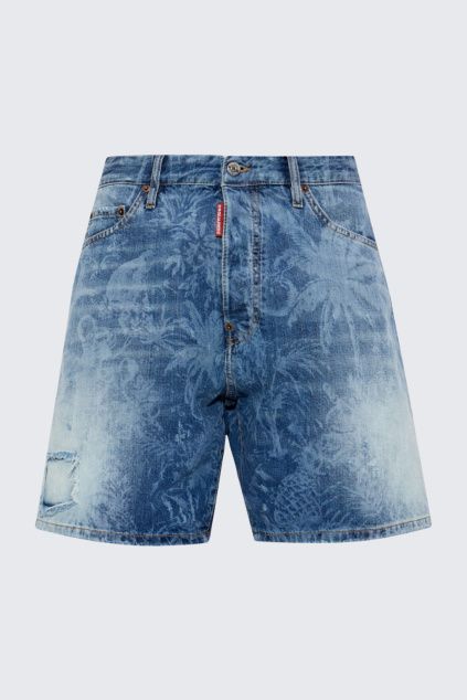 Pánské kraťasy DSQUARED2 MONKEY S74MU0967 modré