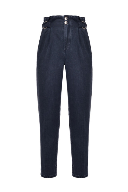 1J10H7Y64K Z99 Dámské džíny Pinko Cara Fashion Carrot PJ304 černé