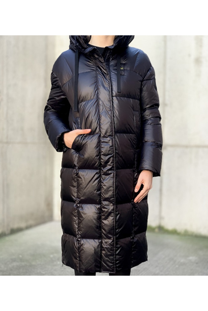 20WBLDK03022 Dámský péřový kabát Blauer černý