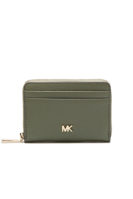 34F9GF6Z1L Army Green Peněženka Michael Kors Mott Coin Card Case Leather zelená