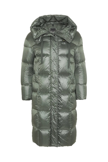 20WBLDK03022 Dámský péřový kabát Blauer zelený