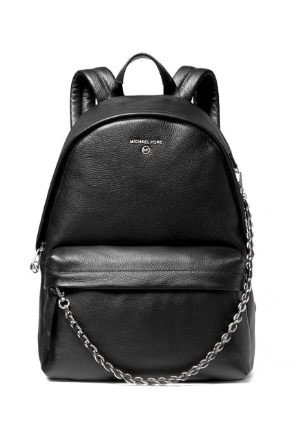 30T0S04B1L Dámský batoh Michael Kors Slater Medium Backpack Leather černý