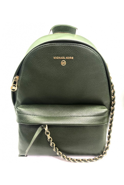 30T0S04B1L Dámský batoh Michael Kors Slater Medium Backpack Leather zelený
