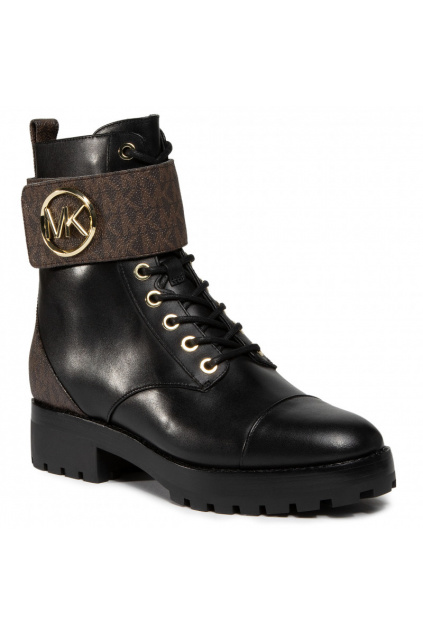 40F0TAFB6L Brown/Blk Dámská obuv Michael Kors Tatum Ankle Boot Leather černá