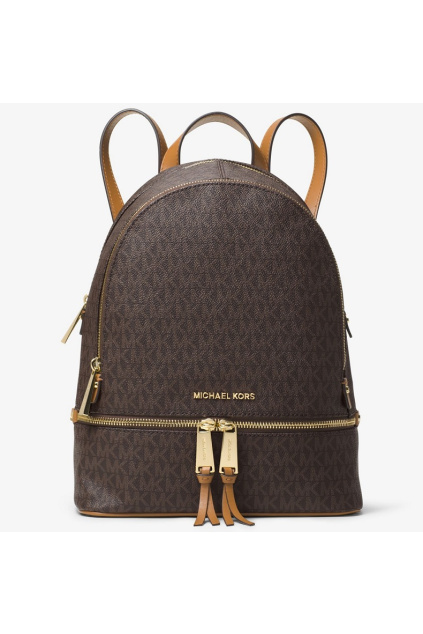 Dámský batoh Michael Kors Rhea Medium Logo hnědý