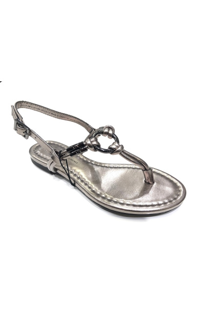 XDQ006 XV140 Dámské žabky Armani Exchange stříbrné