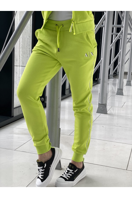 Dámské teplákové kalhoty Armani Exchange 3KYP85 YJ3NZ zelené