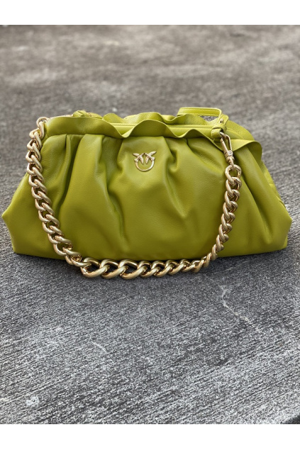 1P2237 Y6Y8 T56 Pinko Maxi Chain Clutch Framed Chain C