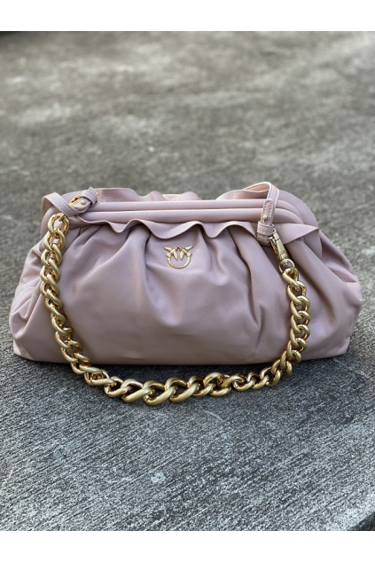 1P2237 Y6Y8 O81 Pinko Maxi Chain Clutch Framed Chain C