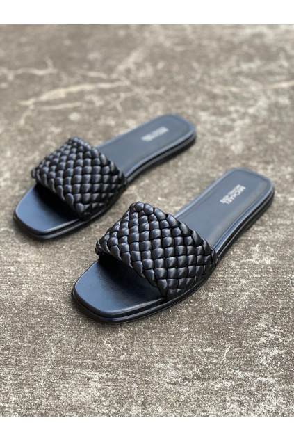 Dámské sandály Michael Kors Amelia Nappa Faux Leather černé