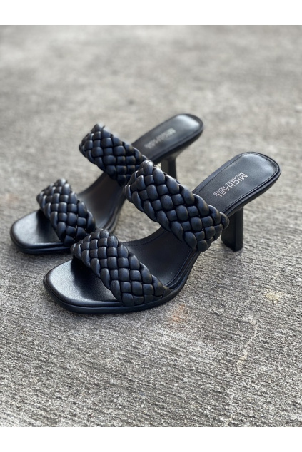 Dámské sandály Michael Kors Amelia Mule Nappa Faux Leather černé