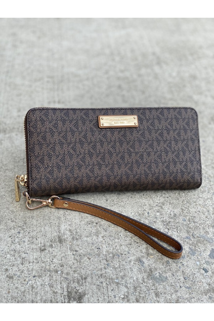 Dámská peněženka Michael Kors Travel Continental hnědá