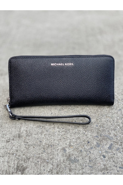 Dámská peněženka Michael Kors Jet Set Travel Continental Leather 34F9SM9E9L černá