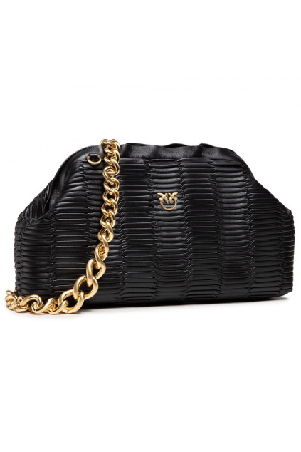 Dámská kabelka Pinko Maxi Chain Clutch Origami C černá 1