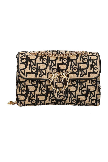 Dámská kabelka Pinko Love Classic Puff Soft Rafia Cl béžová 11