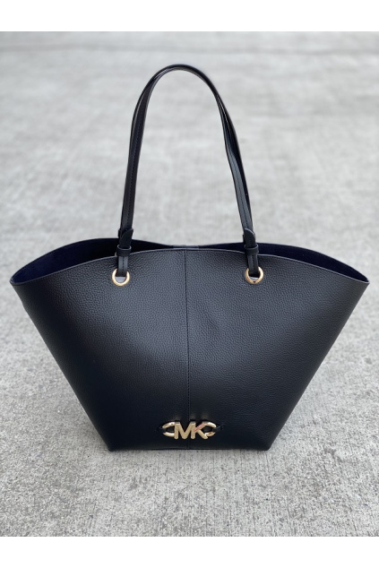 Dámská kabelka Michael Kors Izzy Medium Fan Tote Leather 30T1GZYT8L černá