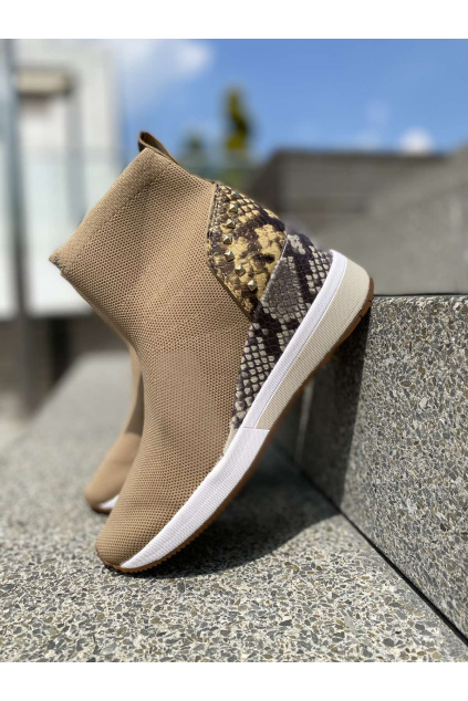 Dámské tenisky Michael Kors Skyler 43T1SKFE8D hnědé