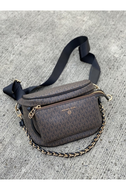 Dámská ledvinka Michael Kors 30T0G04M6B hnědočerná