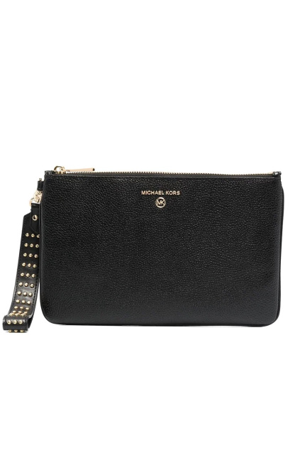 Dámská Kabelka Michael Kors Medium Studded Pebbled Leather 34H0GT9W8I černá