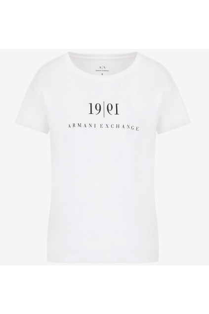 Pánské tričko Armani Exchange 6KZTAH ZJ5LZ bílé 0