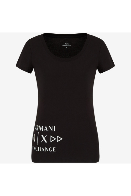 Dámské tričko Armani Exchange 6KYTGB YJ3RZ černé