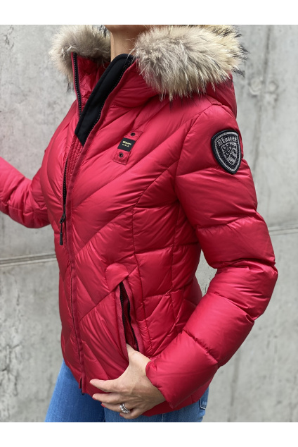 Dámská péřová bunda Blauer 21WBLDC03042 červená