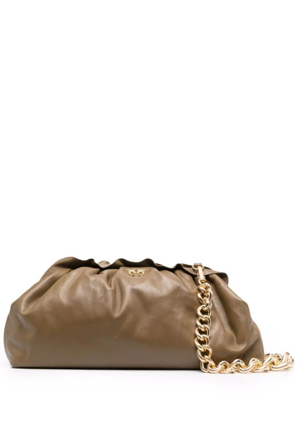 Dámská kabelka Pinko Chain Clutch Framed 1 Cl olivová