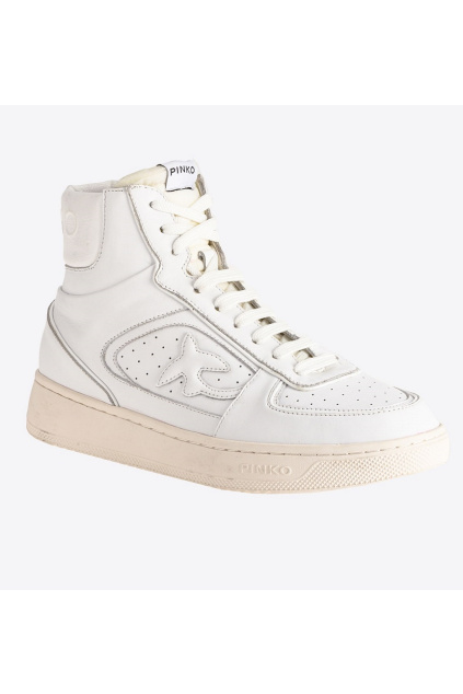 Dámské tenisky Pinko Harlow basket high radiant bílé